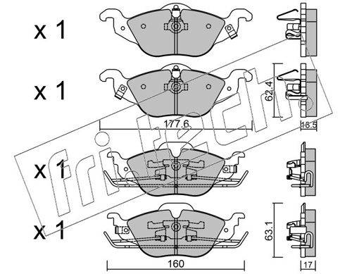 Brake Pad Set, disc brake