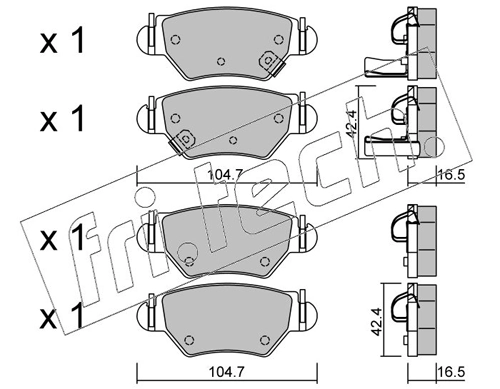 Brake Pad Set, disc brake
