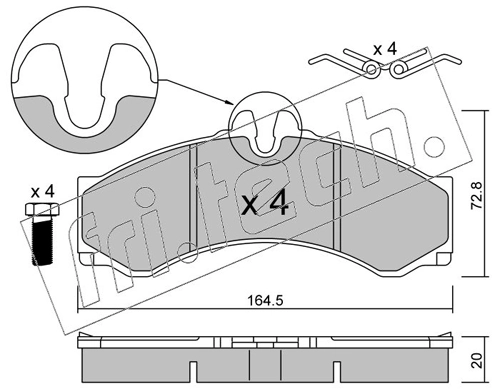 Brake Pad Set, disc brake