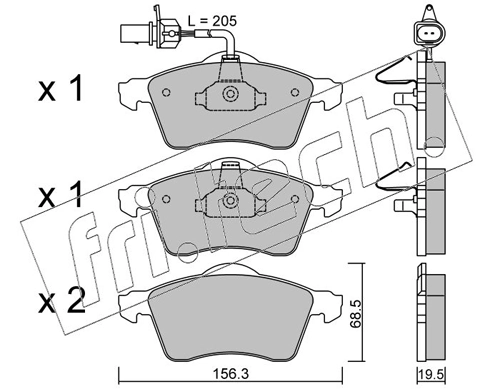 Brake Pad Set, disc brake