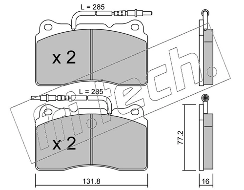 Brake Pad Set, disc brake