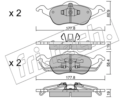 Brake Pad Set, disc brake