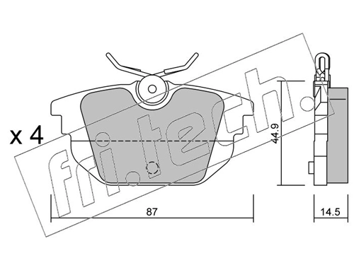 Brake Pad Set, disc brake