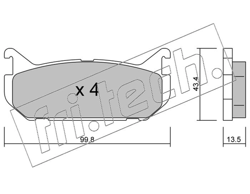 Brake Pad Set, disc brake