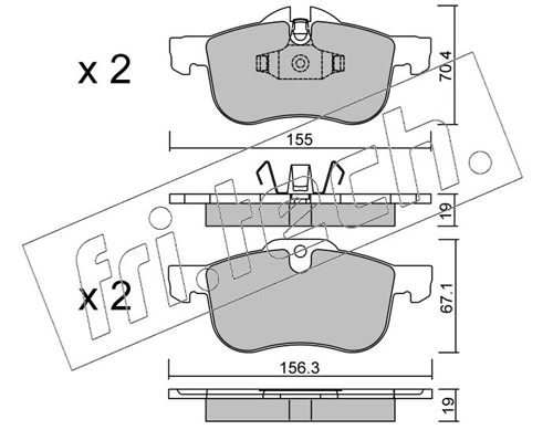 Brake Pad Set, disc brake