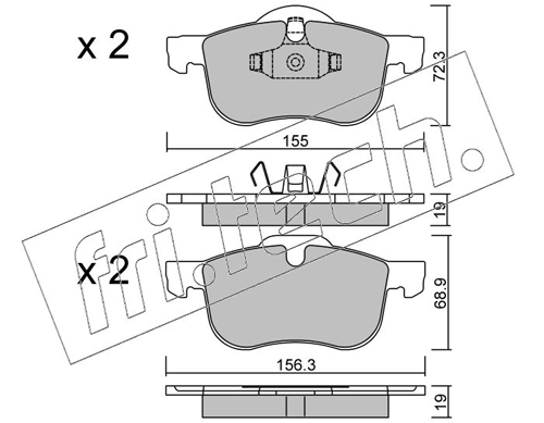 Brake Pad Set, disc brake