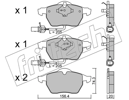 Brake Pad Set, disc brake