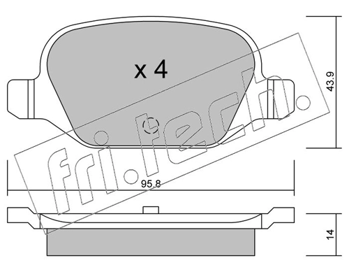 Brake Pad Set, disc brake
