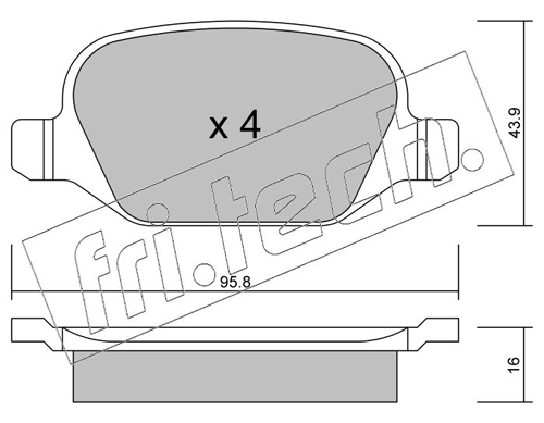 Brake Pad Set, disc brake