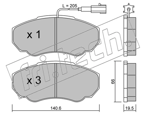 Brake Pad Set, disc brake