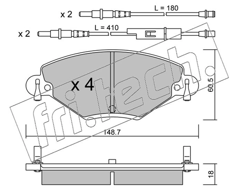 Brake Pad Set, disc brake