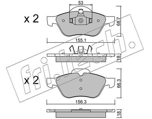 Brake Pad Set, disc brake