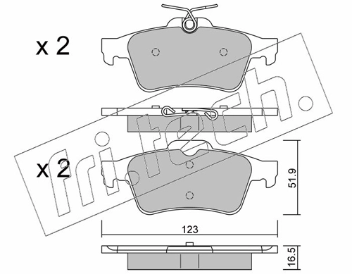 Brake Pad Set, disc brake