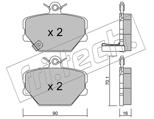 Brake Pad Set, disc brake