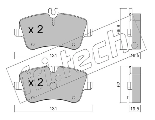 Brake Pad Set, disc brake
