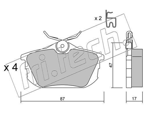 Brake Pad Set, disc brake