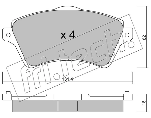 Brake Pad Set, disc brake