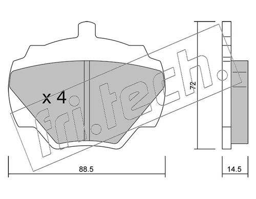 Brake Pad Set, disc brake