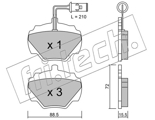 Brake Pad Set, disc brake