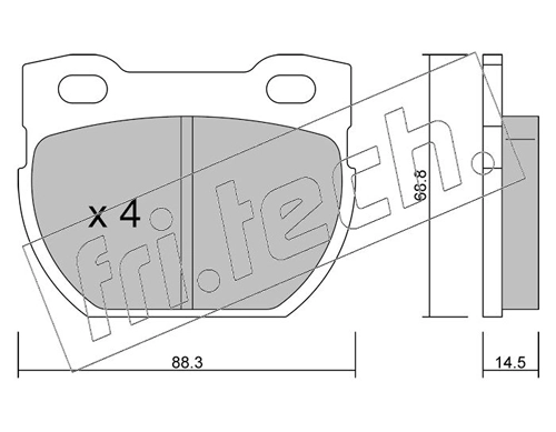 Brake Pad Set, disc brake
