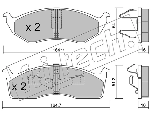 Brake Pad Set, disc brake