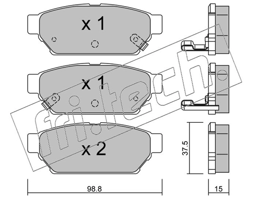 Brake Pad Set, disc brake