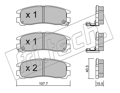 Brake Pad Set, disc brake