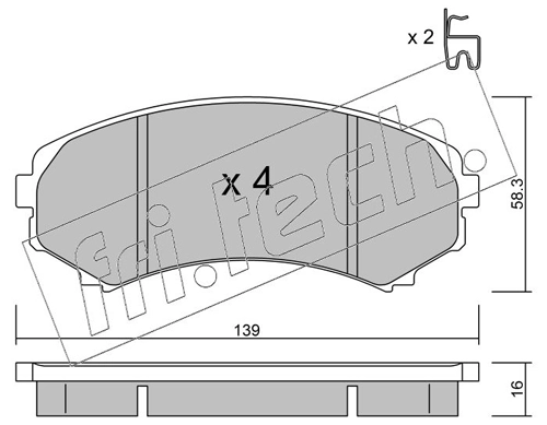 Brake Pad Set, disc brake