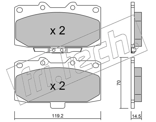 Brake Pad Set, disc brake