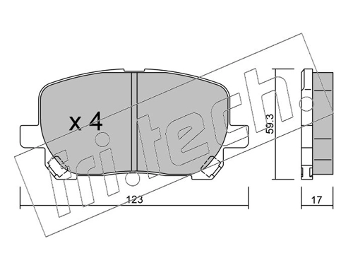 Brake Pad Set, disc brake