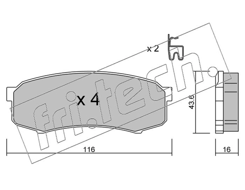 Brake Pad Set, disc brake