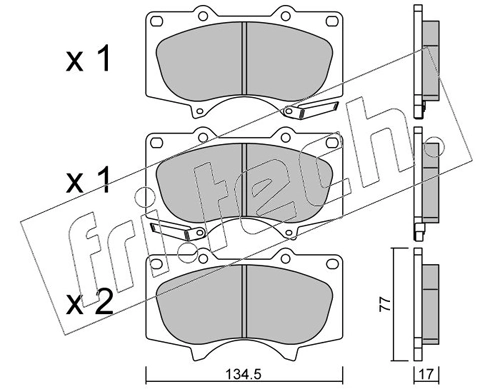 Brake Pad Set, disc brake
