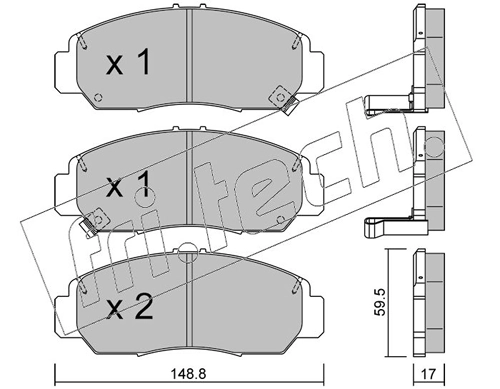 Brake Pad Set, disc brake