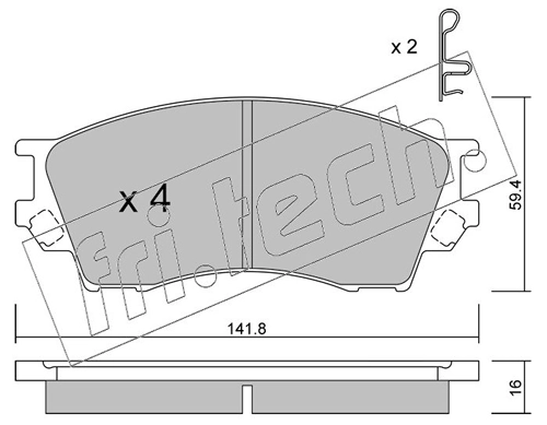 Brake Pad Set, disc brake