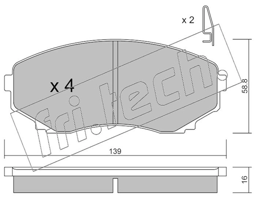 Brake Pad Set, disc brake