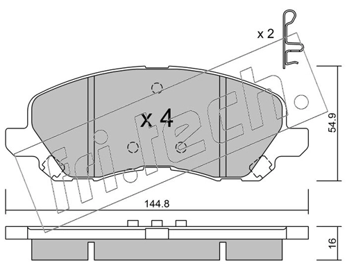 Brake Pad Set, disc brake