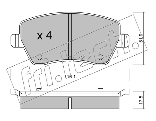 Brake Pad Set, disc brake