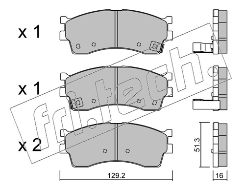 Brake Pad Set, disc brake