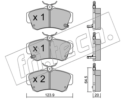 Brake Pad Set, disc brake