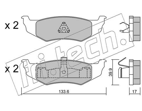 Brake Pad Set, disc brake