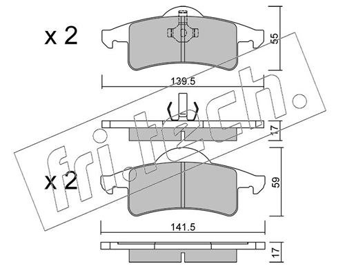 Brake Pad Set, disc brake