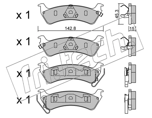 Brake Pad Set, disc brake