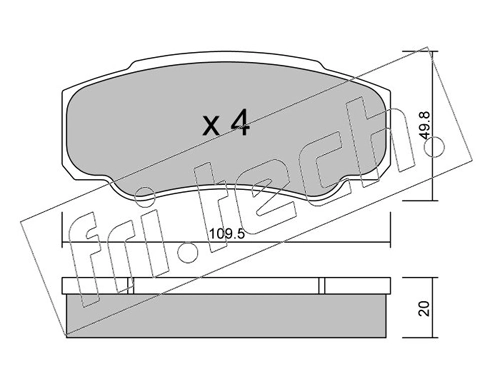 Brake Pad Set, disc brake