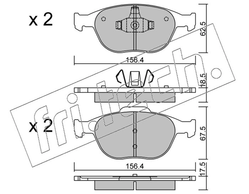 Brake Pad Set, disc brake