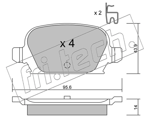 Brake Pad Set, disc brake
