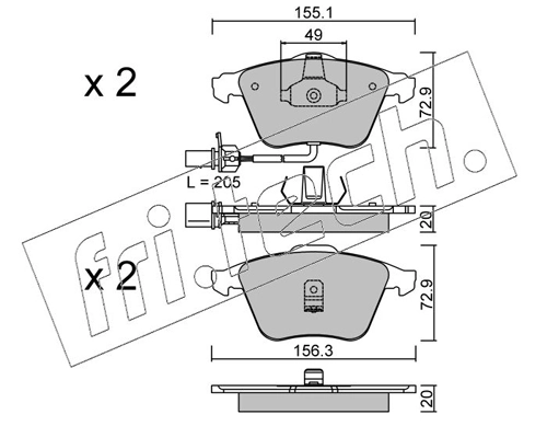 Brake Pad Set, disc brake