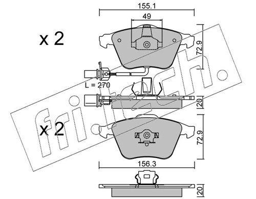 Brake Pad Set, disc brake