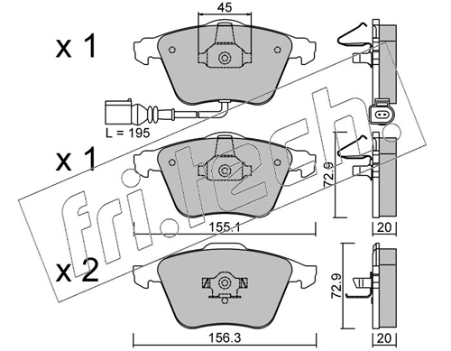 Brake Pad Set, disc brake