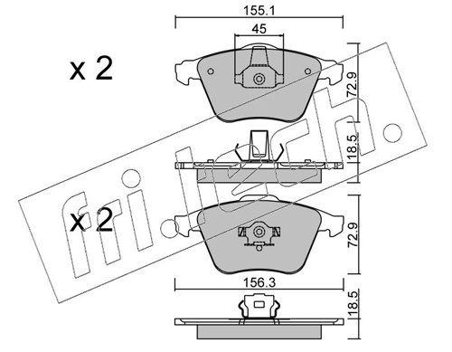 Brake Pad Set, disc brake
