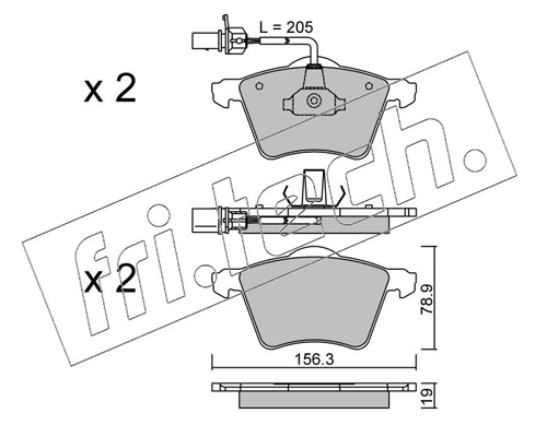 Brake Pad Set, disc brake